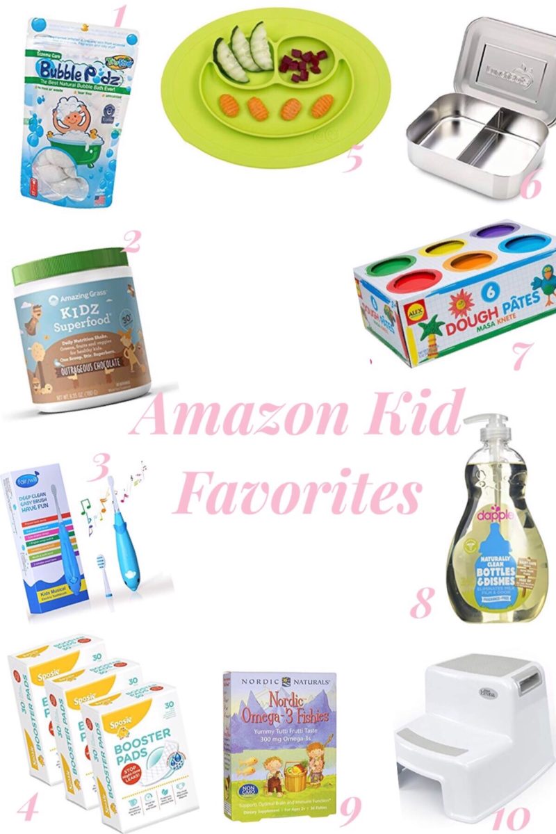 collage of amazon kid favorites