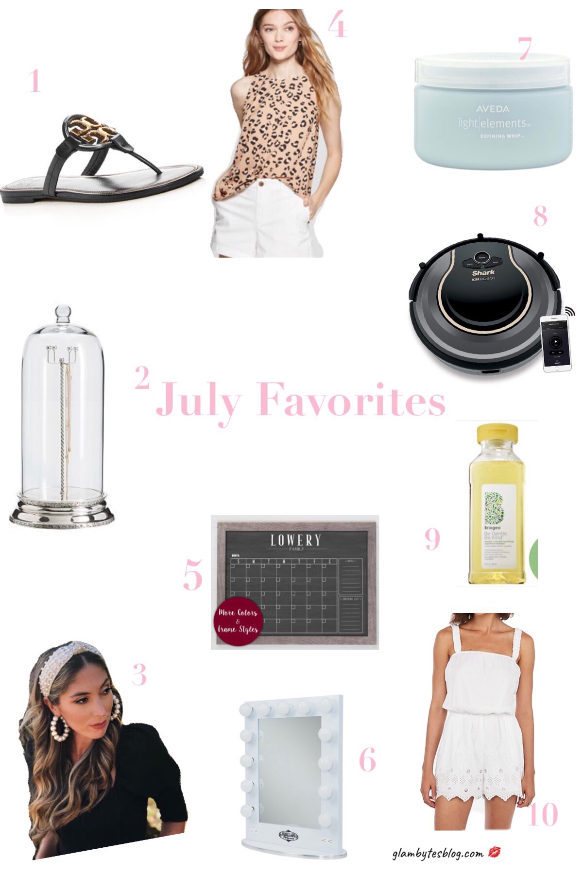 collage of July Favorites