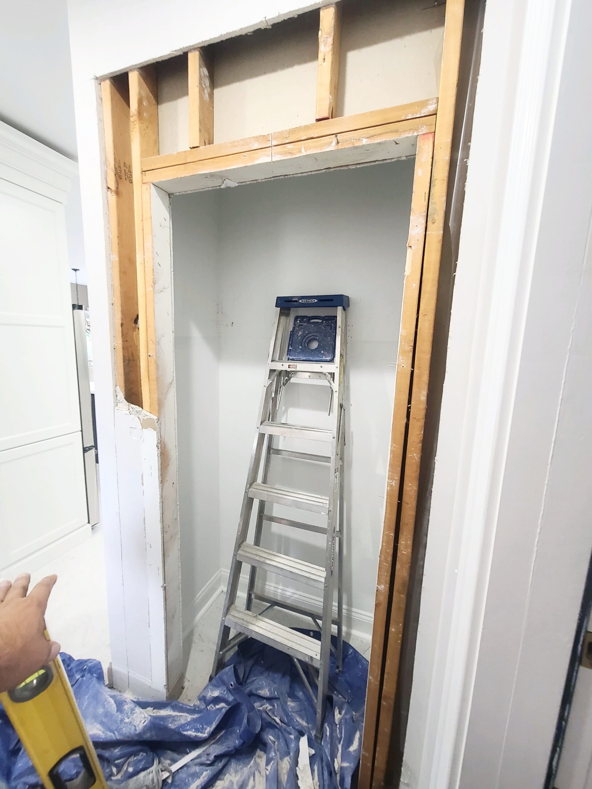 renovation of Closet Turned Mudroom