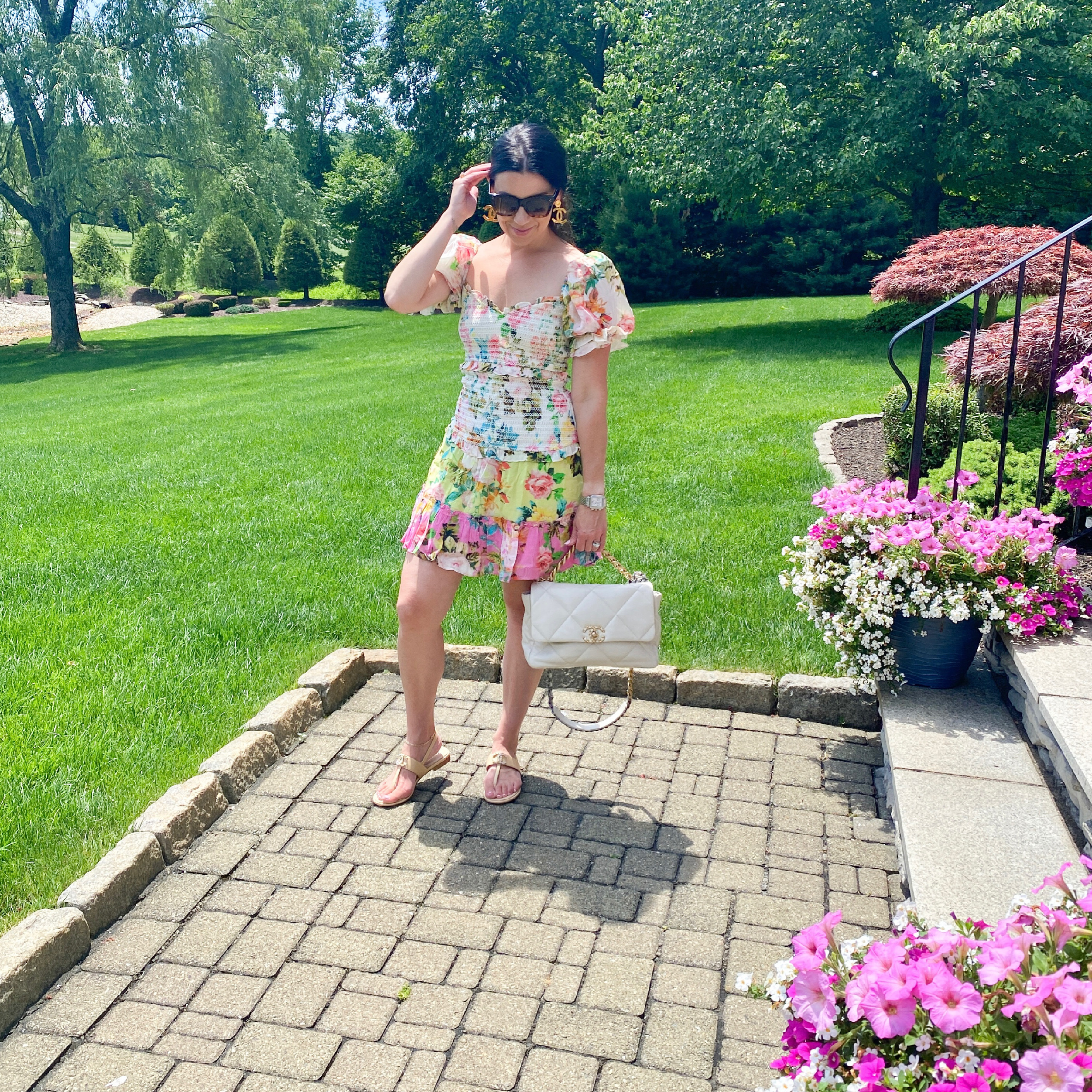 woman wearing floral dress for Favorite Outfits For Summer