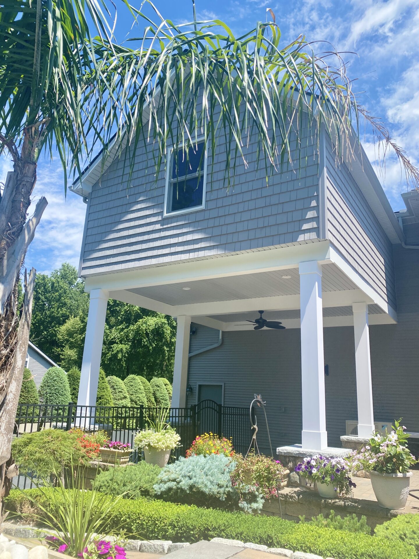 exterior of a home with garden