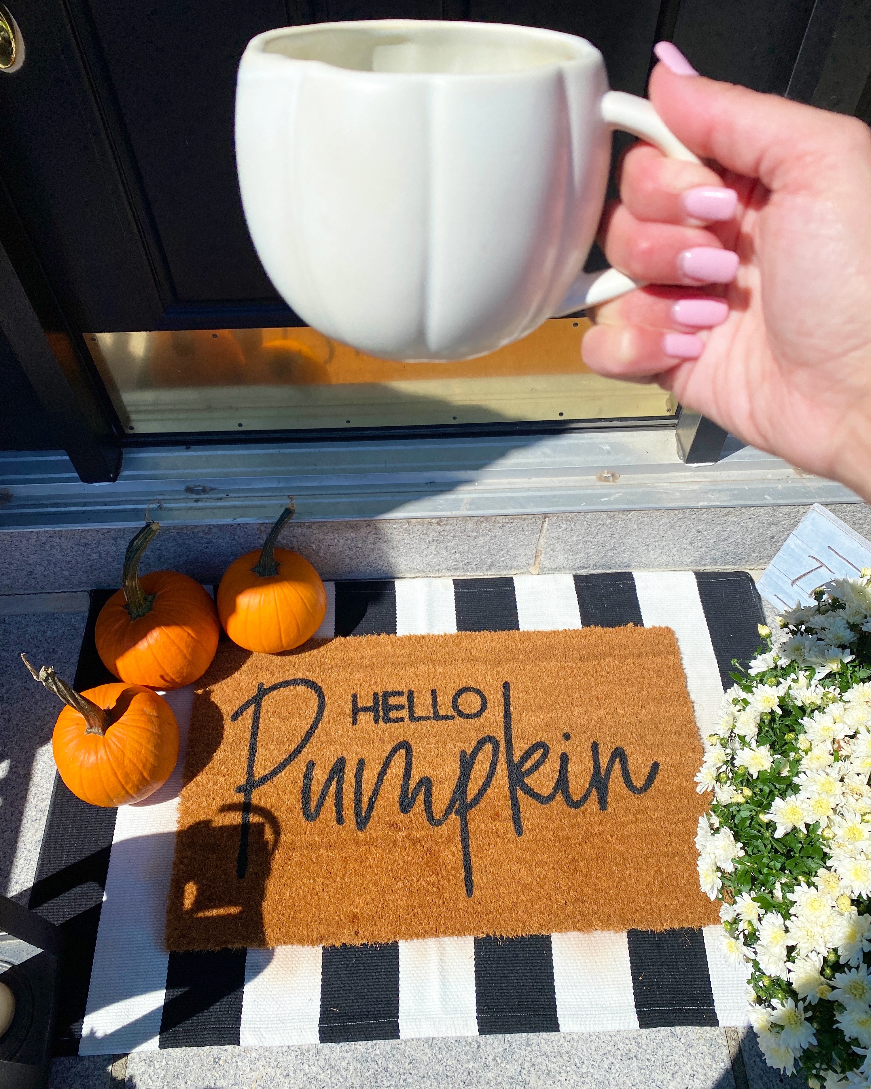 My Fall Decor woman holding a mug